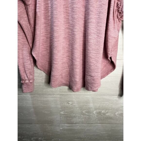 Anthropologie Pink‎ Ruffle Pullover Sweater Small - Picture 5 of 5